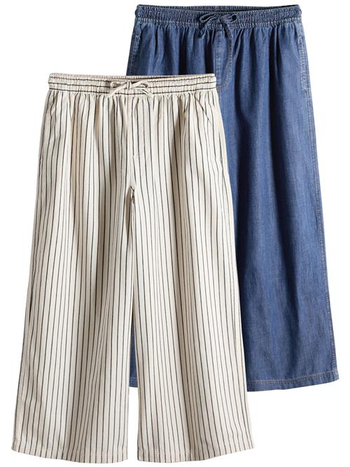 The Set Jeans  creme / blue denim / sort