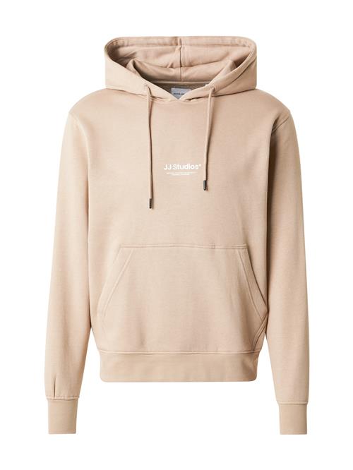 JACK & JONES Sweatshirt 'JJESoho'  beige / hvid