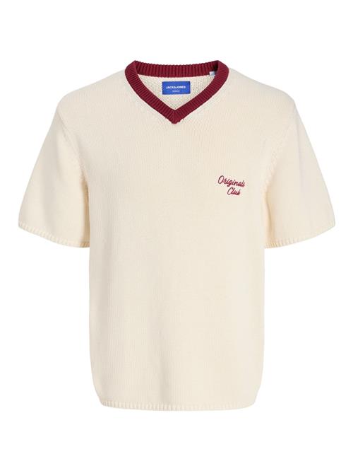 JACK & JONES Pullover  rød / uldhvid