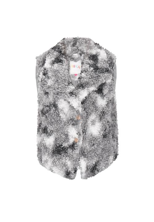 IZIA Vest 'Fashion Look'  grå / mørkegrå / hvid