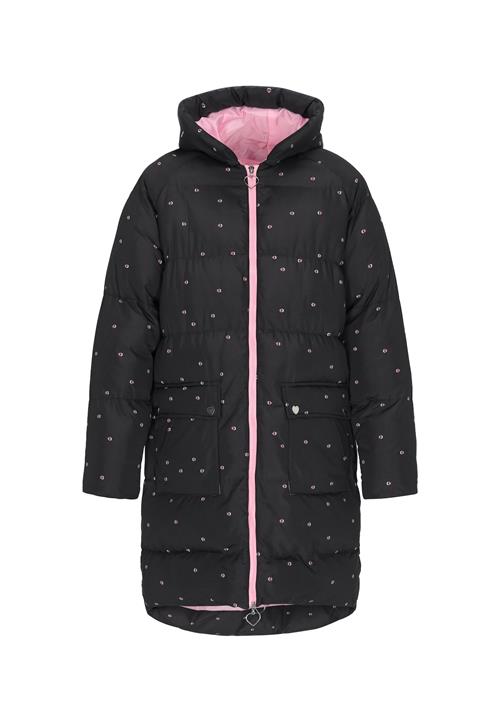 MYMO Overgangsfrakke  pink / sort