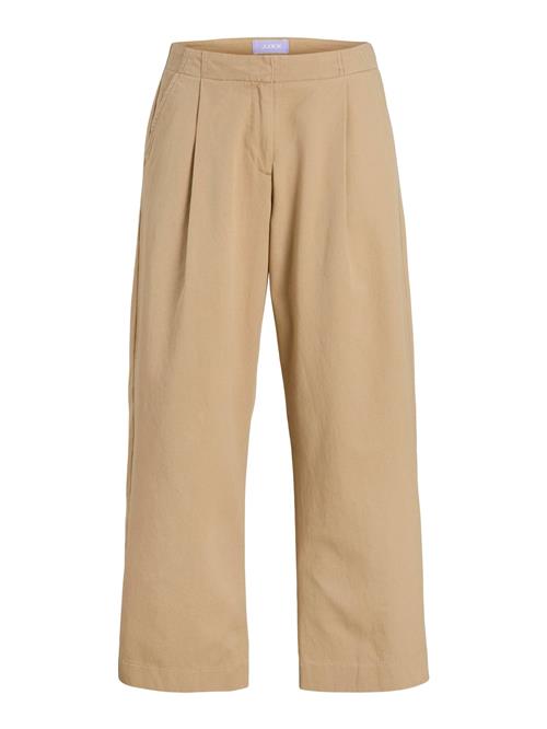 JJXX Bukser med lægfolder 'JXMaddy'  camel