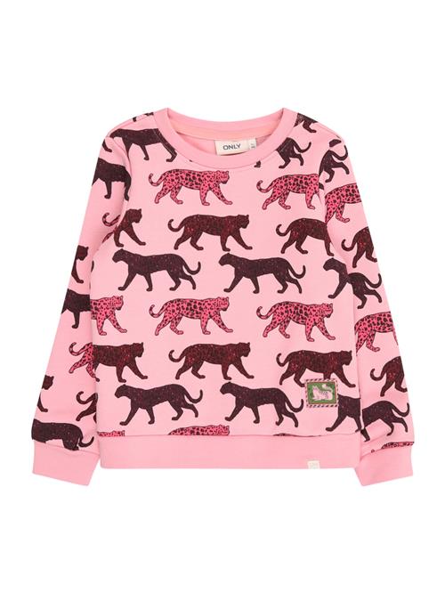 Only Mini Sweatshirt 'KMGLEONORA'  hindbær / lys pink / rustrød / vinrød