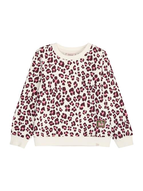 Only Mini Sweatshirt 'KMGLEONORA'  creme / brun / lyserød