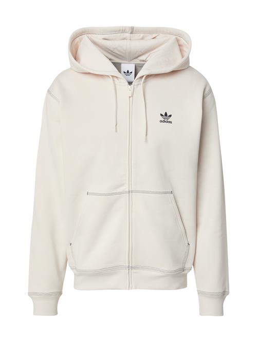ADIDAS ORIGINALS Sweatjakke 'Essentials'  sort / hvid