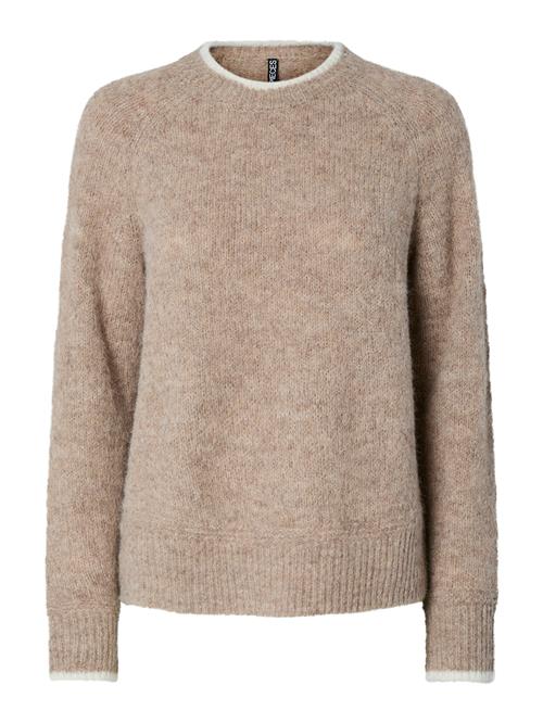 PIECES Pullover 'PCIvy'  lysebeige / beige-meleret