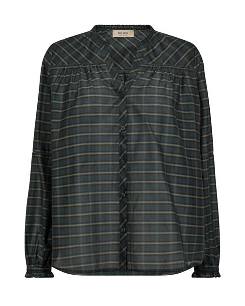 MOS MOSH Bluse 'MMBenedetta'  umbra / mørkegrøn