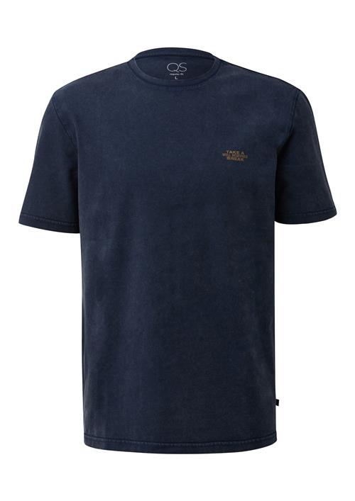 QS Bluser & t-shirts  mørkeblå / curry