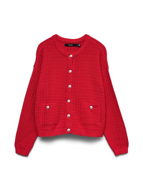 VERO MODA Cardigan 'VMHARPER'  rød / hvid