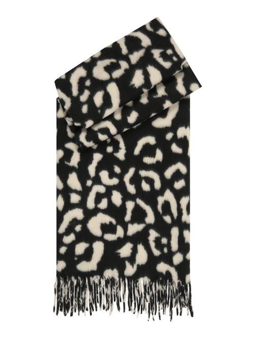 Zwillingsherz Sjal  lysebrun / sort