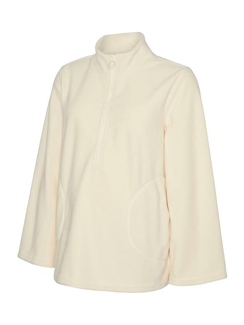 MAMALICIOUS Fleecejakke 'MLMILLE'  hvid