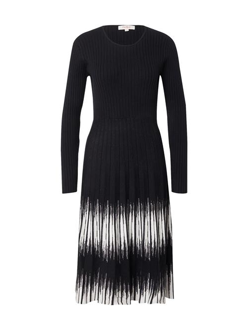 Derhy Strikkjole 'CATHY'  sort / hvid