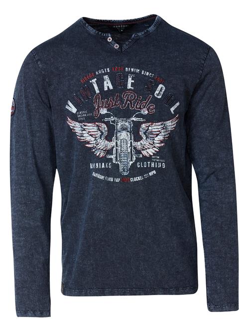 KOROSHI Bluser & t-shirts  mørkeblå / mørkerød / hvid