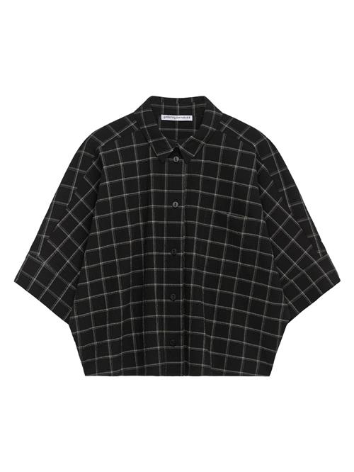 Adolfo Dominguez Bluse  grå / sort