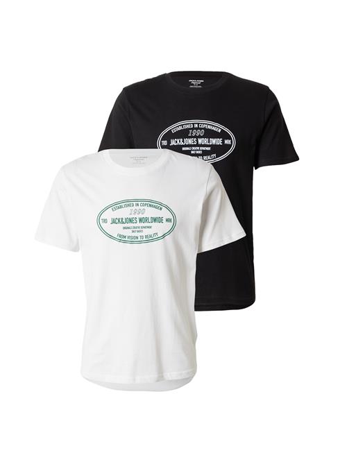 JACK & JONES Bluser & t-shirts 'JORYORK'  sort / hvid