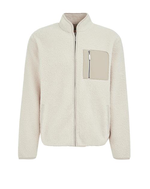 WE Fashion Fleecejakke  elfenben