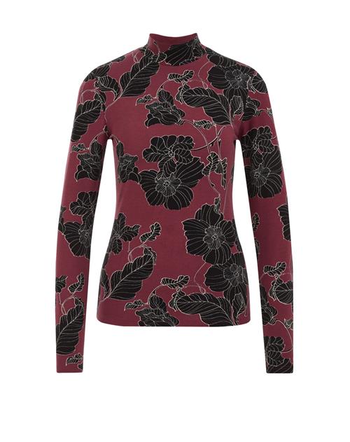 WE Fashion Shirts  vinrød / sort / hvid