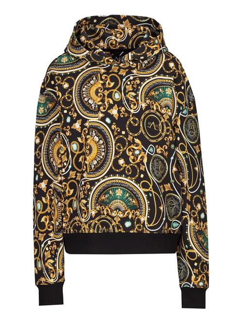 19V69 ITALIA Sweatshirt 'Kara New Baroque'  gylden gul / smaragd / sort