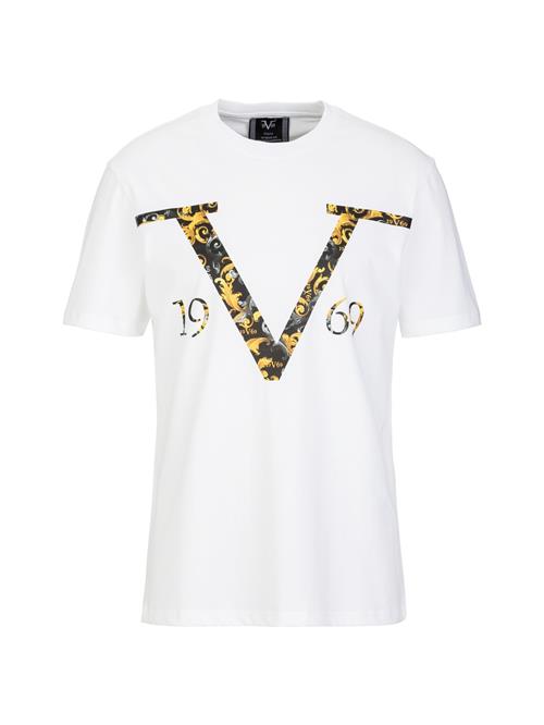 19V69 ITALIA Bluser & t-shirts 'Rafael Carrier 2'  gul / grå / sort / hvid