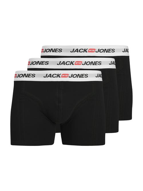 JACK & JONES Boksershorts 'JACCORP'  rød / sort / hvid