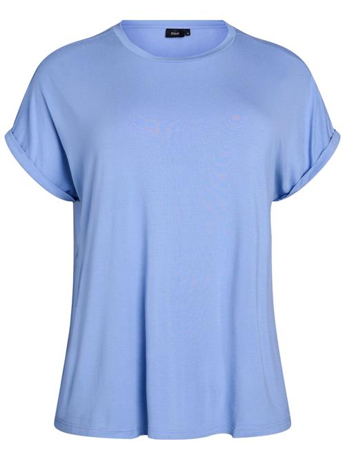 Zizzi Soveskorte 'Ali'  lyseblå / hvid