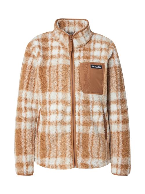 COLUMBIA Funktionsfleecejakke 'West Bend'  lysebrun / hvid
