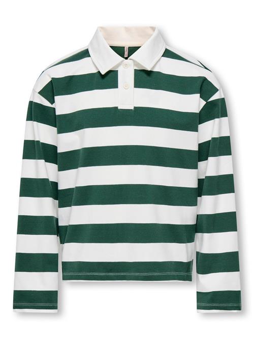 ONLY GIRLS Bluser & t-shirts 'KOGRuby'  grøn / hvid