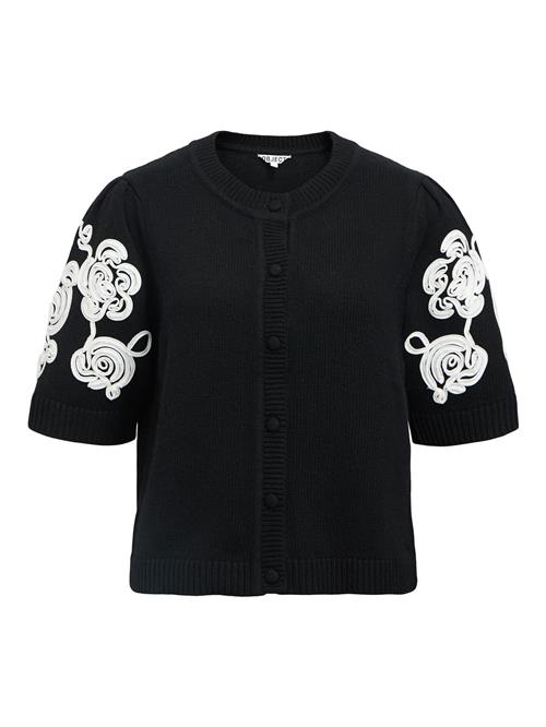 OBJECT Cardigan 'OBJJane'  sort / hvid
