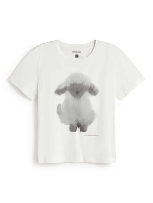 Thinking MU Shirts 'Ida'  grå / hvid