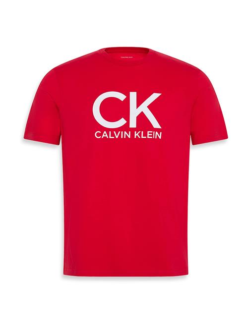 Calvin Klein Jeans Bluser & t-shirts  rød / hvid