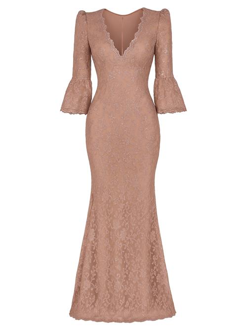 GODDIVA Kjole  camel