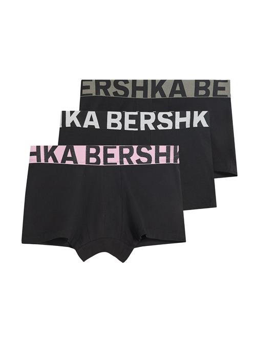 Bershka Boksershorts  stone / lyserød / sort / hvid