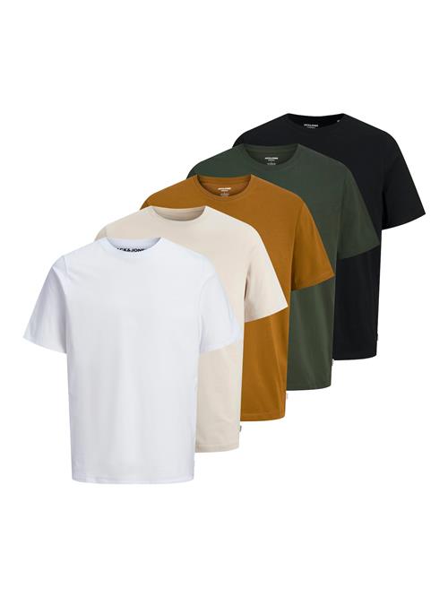 JACK & JONES Bluser & t-shirts  beige / cognac / gran / sort / hvid