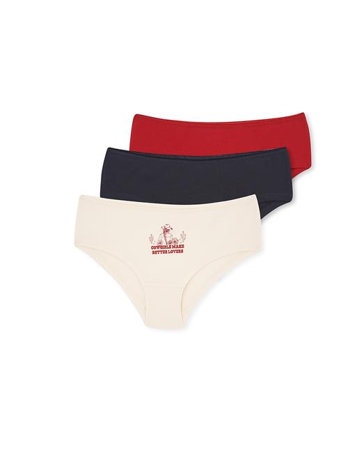 Dagi Slip  beige / bordeaux / sort