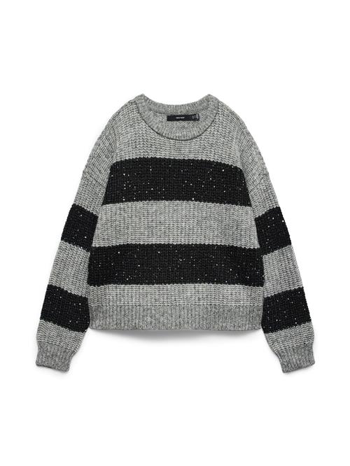 VERO MODA Pullover 'VMSparkle'  grå-meleret / sort