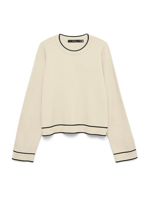 VERO MODA Pullover 'VMGold'  chamois / sort