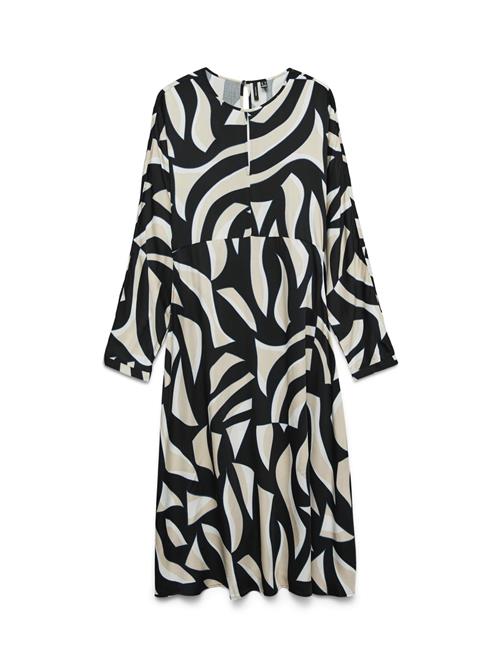 VERO MODA Kjole 'VMCINDY REGINA'  beige / blå / sort / hvid