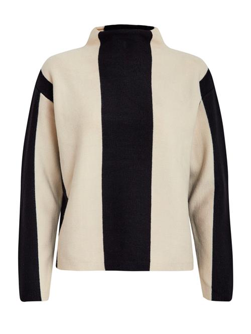 minus Pullover 'Mireya'  beige / sort