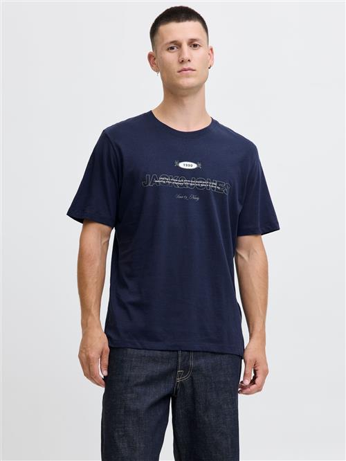 JACK & JONES Bluser & t-shirts  blå / sort / hvid