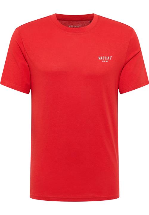 MUSTANG Bluser & t-shirts 'Austin'  lys rød / hvid