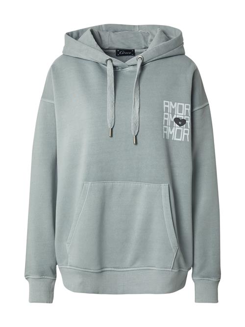 Grace Sweatshirt 'AMOR Bär'  mint / pastelgrøn / sort