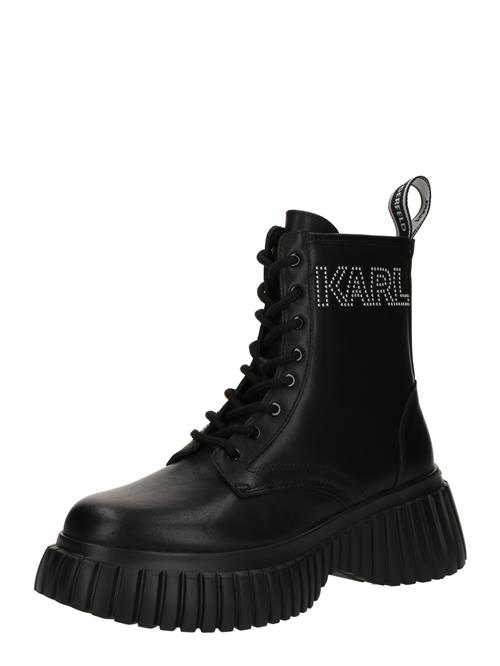 Karl Lagerfeld Snørestøvletter  sort
