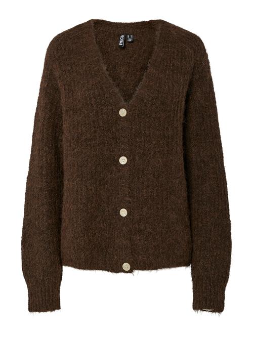 PIECES Cardigan 'PCCLEO'  mørkebrun