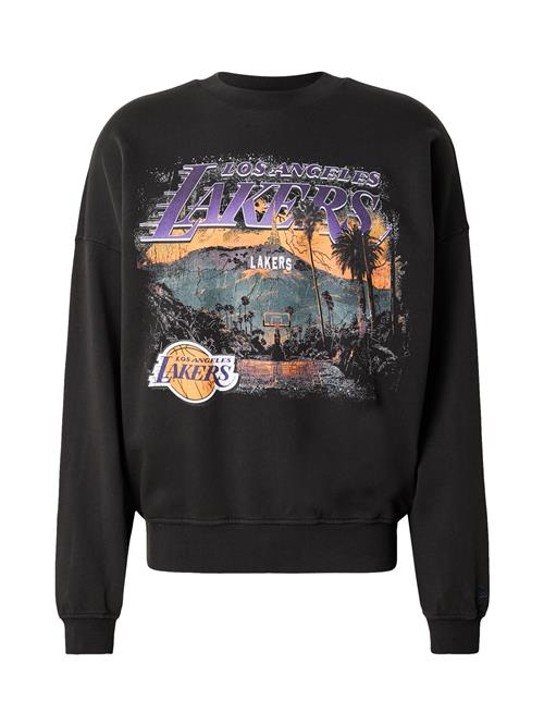 NEW ERA Sweatshirt 'NBA'  antracit / lilla / orange / hvid