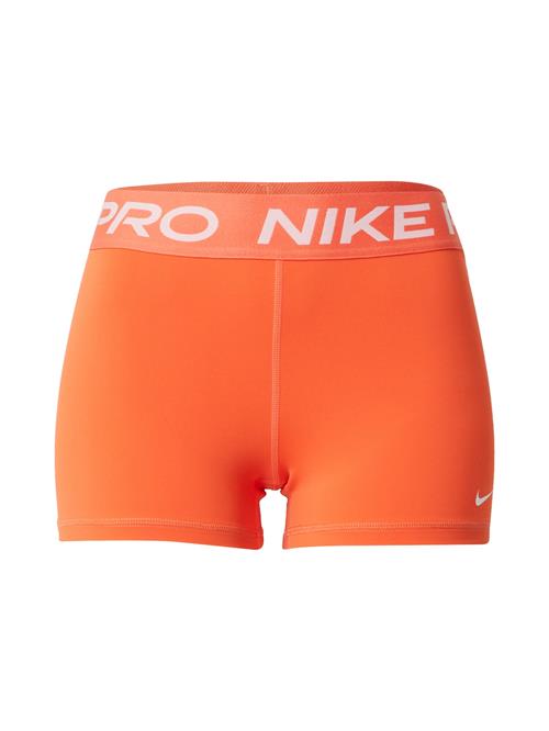 NIKE Sportsbukser 'Pro'  mørkeorange / hvid