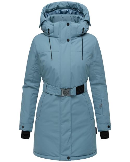 NAVAHOO Vinterfrakke 'Frostkuss 14'  lyseblå / sort