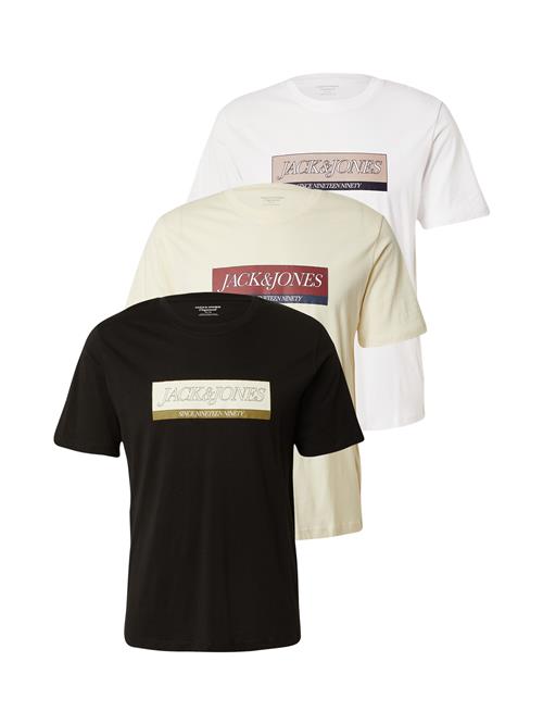 JACK & JONES Bluser & t-shirts 'JORINWOOD'  beige / blå / rød / sort