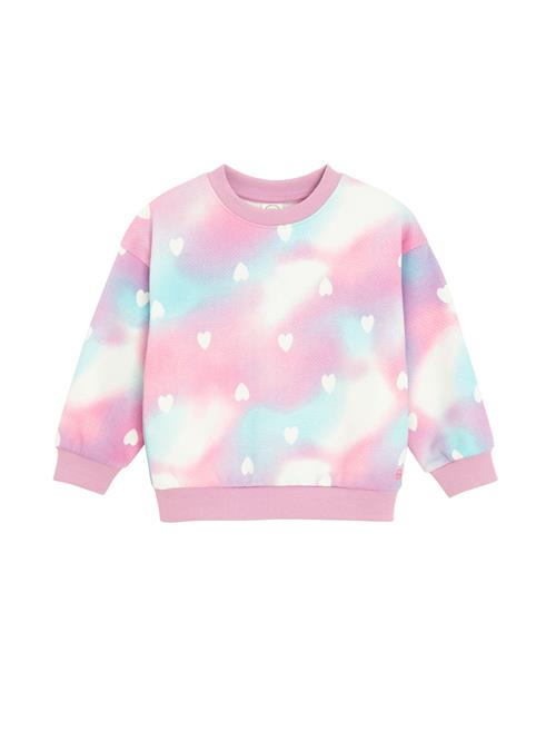 Cool Club Sweatshirt  lyseblå / pink / hvid