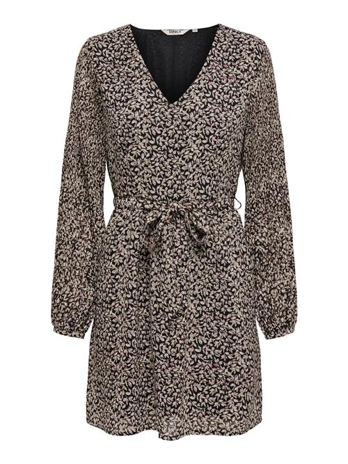 ONLY Kjole 'ONLSTAR'  brun / sort / offwhite