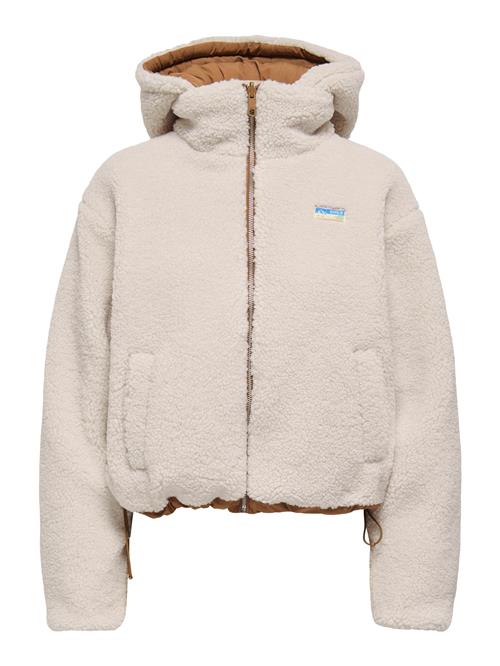 ONLY Overgangsjakke 'ONLMARIA'  karamel / uldhvid